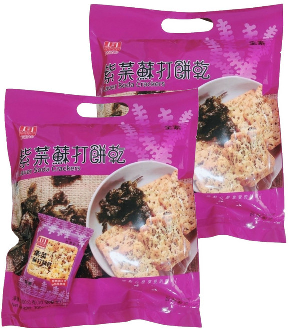 安堡 紫菜蘇打餅乾, 300g, 2袋