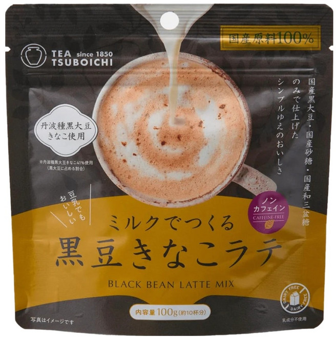 TEA TSUBOICHI 坪市製茶 黑豆茶粉 沖泡用, 1包, 100g, 1入