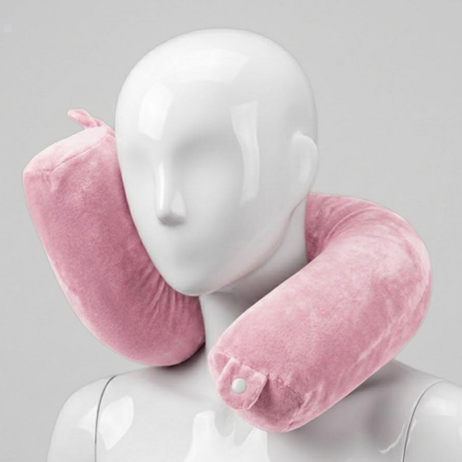 아리코 트위스트 목쿠션, 벨벳 핑크