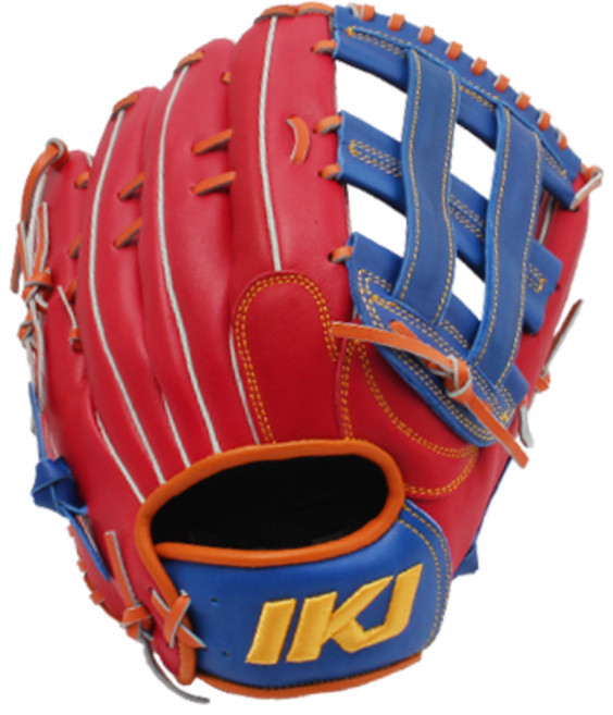 IKJ 외야 글러브 우투용 GR BP-8(RD RB)CP, 레드 + 로얄블루, 1개