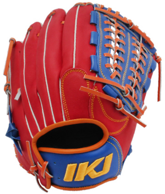 IKJ 올라운드 글러브 우투용 GR BP-5 CP, RED + RBLUE + 오렌지 + BLACK, 1개