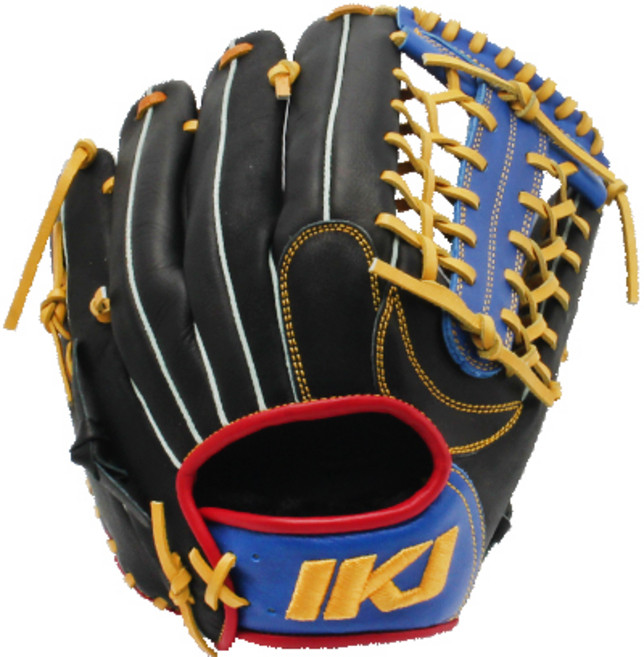 IKJ 올라운드 글러브 우투용 GR BP-5 CP, 블랙 + 로얄블루, 1개