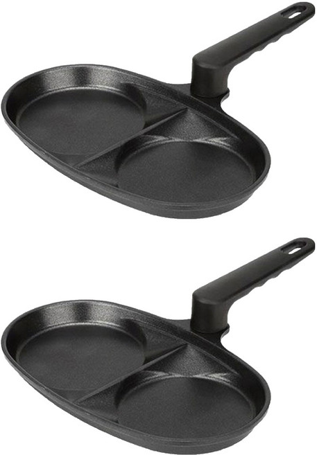 키친아트 휴브 2구 프라이팬, 24.7cm, 2개