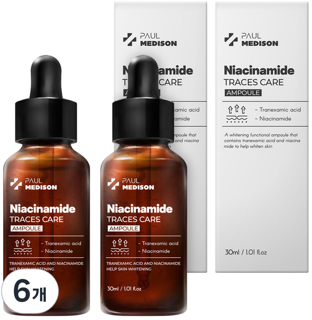 폴메디슨 나이아신아마이드 흔적 케어 앰플, 6개, 30ml