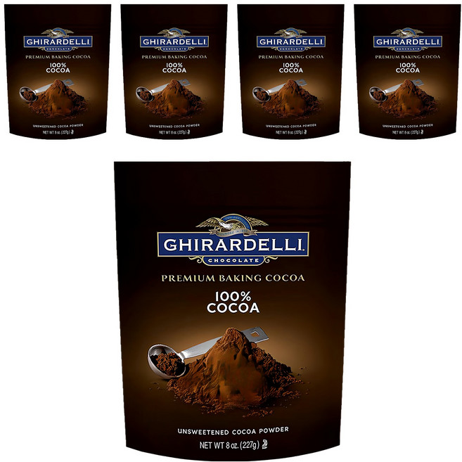 GHIRARDELLI 鷹牌 無糖可可粉, 227g, 1入, 5包