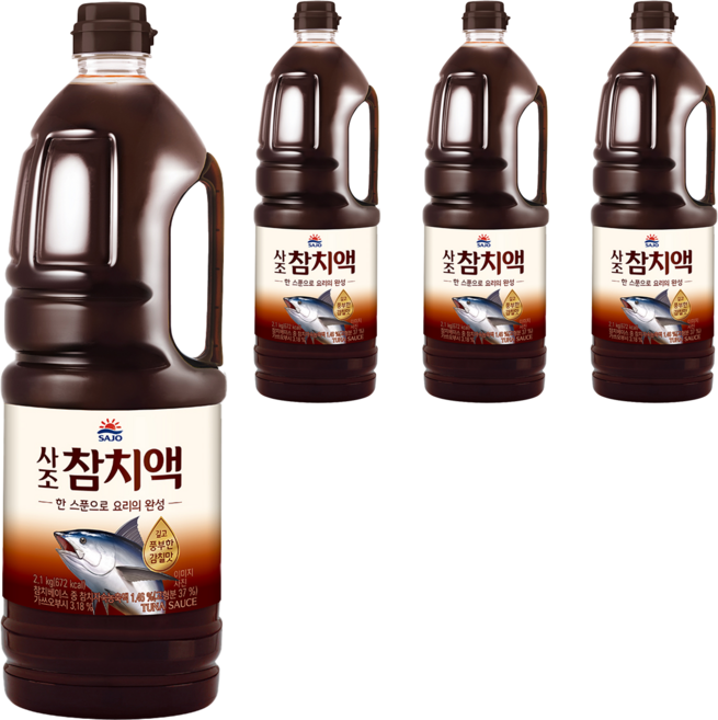 사조 참치액, 2.1kg, 4개