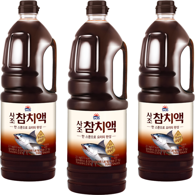 사조 참치액, 2.1kg, 3개