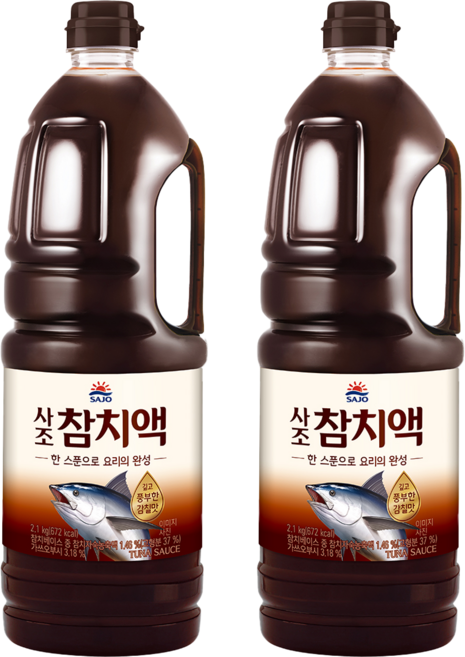 사조 참치액, 2.1kg, 2개