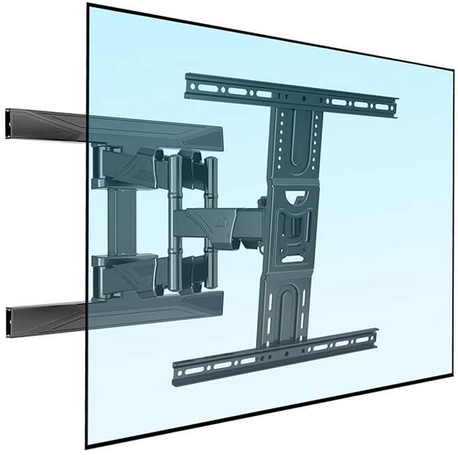 노스바유 P6 대형 TV 벽걸이 브라켓 거치대 삼성 LG 호환, 블랙, 1개