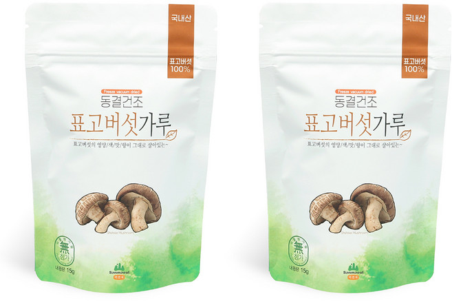 산마을 동결건조 표고버섯가루, 15g, 2개