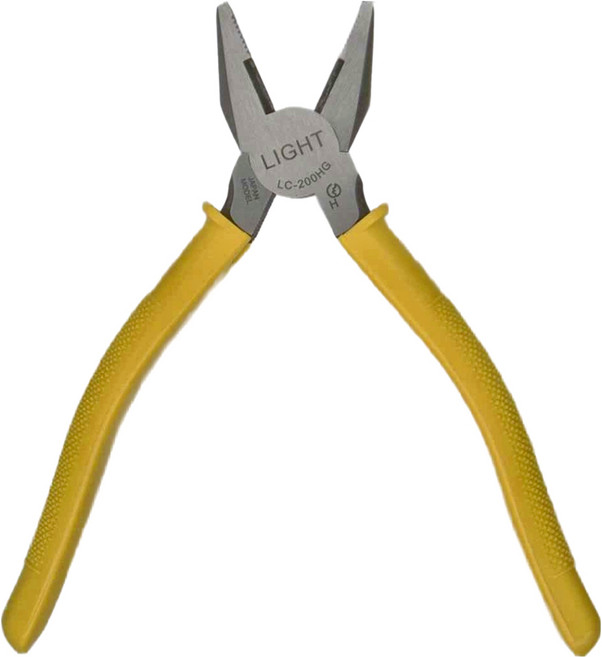 LIGHT 膠柄鋼絲鉗 LC-200HG, 1支