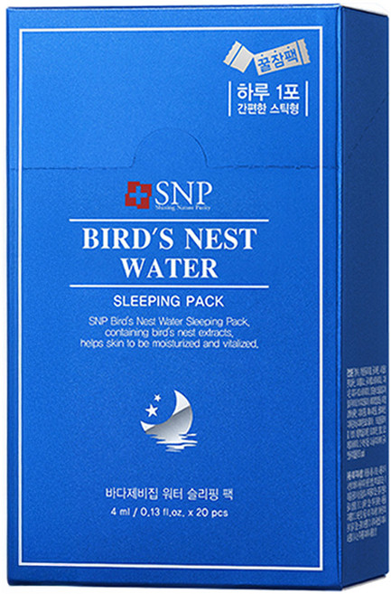 SNP 燕窩水份睡眠面膜, 4ml, 1件, 20片
