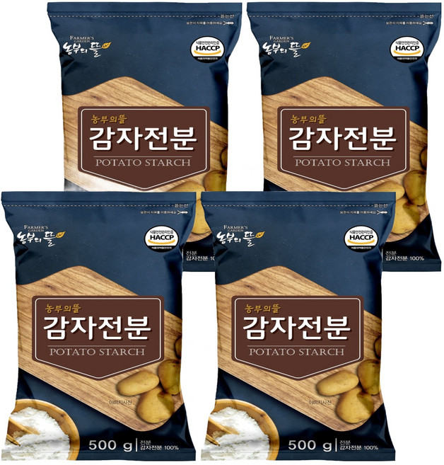 FARMER'S GARDEN 馬鈴薯澱粉, 500g, 4個