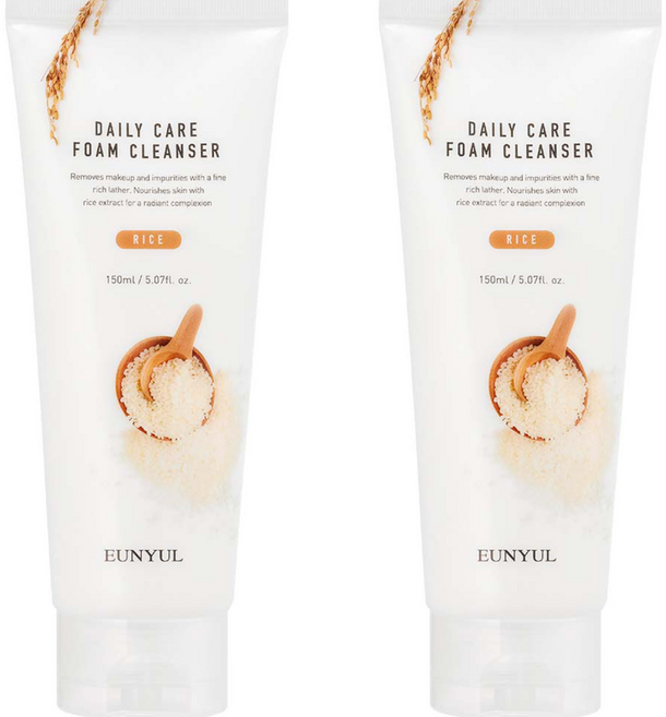 은율 데일리 케어 폼 클렌저 라이스, 150ml, 2개