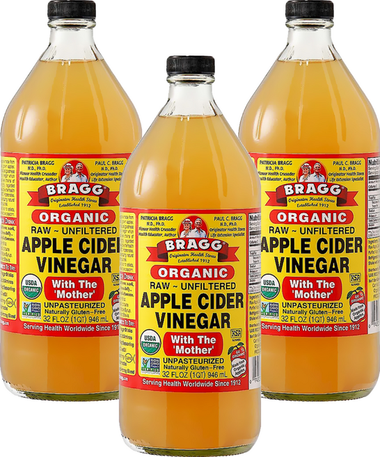 BRAGG 有機蘋果醋, 946ml, 3瓶