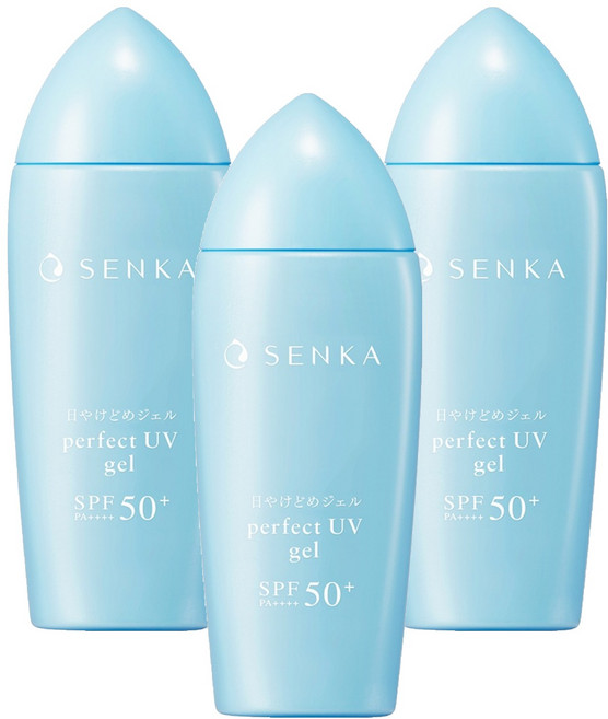 SENKA 專科 完美UV凝膠防曬霜 SPF50+ PA++++, 3瓶, 80ml