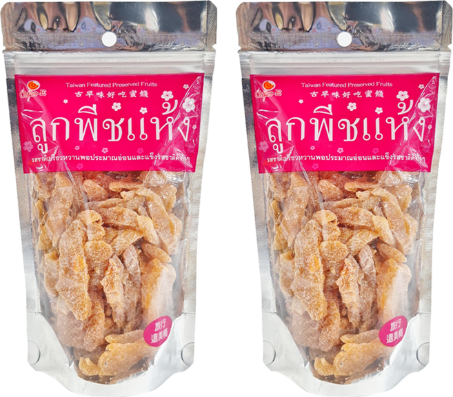 Chiao-E 巧益 還美梅 水蜜桃乾, 190g, 2包