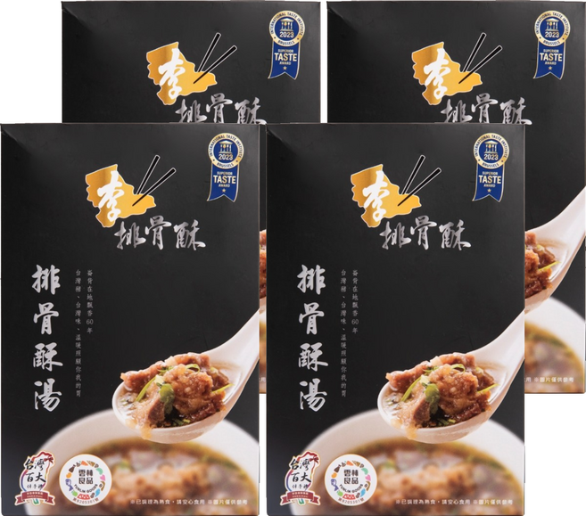 李排骨酥 排骨酥湯, 400g, 4盒