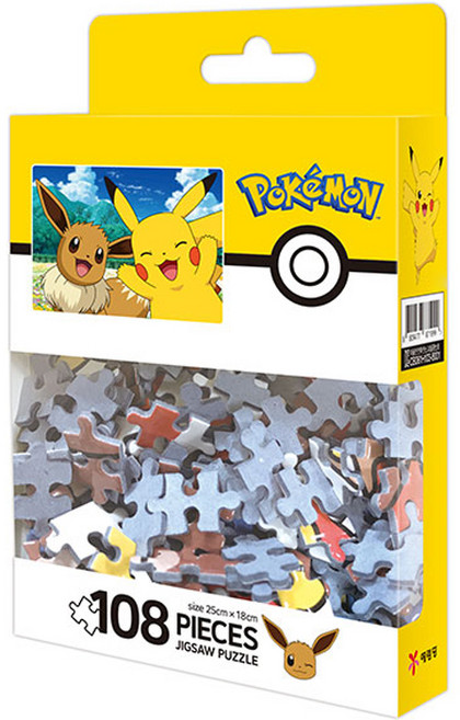 포켓몬스터 팬시 퍼즐 108 반가워 피카츄와 이브이, 예림당