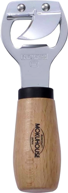 SUNCRAFT 川嶋 MOKUHOUSE 木柄開罐器, 木色, 1支