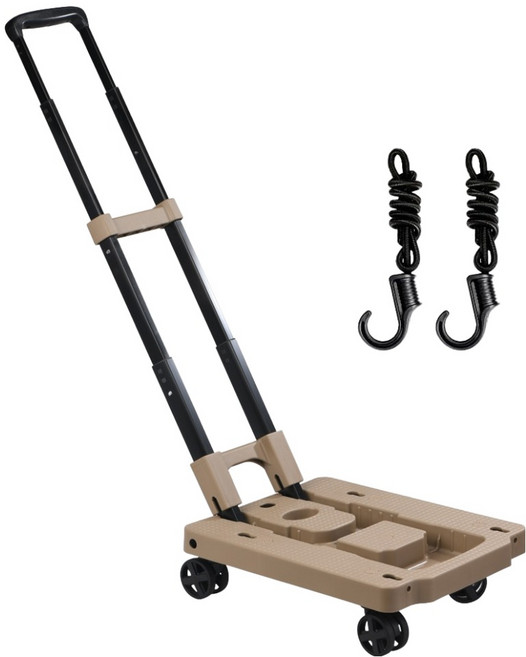 엘투리버스 베이직 접이식 폴딩카트 LRC-050, 코요테 탄, 1개