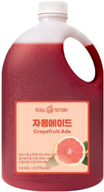 서울팩토리 자몽에이드, 1.8kg, 1개