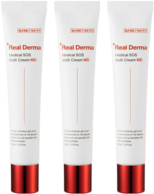 리얼더마 메디컬 SOS 멀티 크림 MD, 35g, 3개