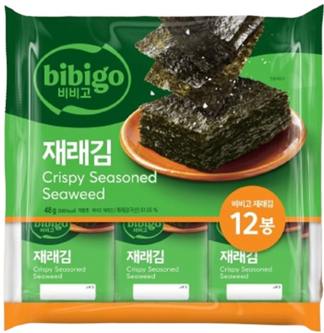 비비고 재래김 도시락김 12p, 48g, 1개