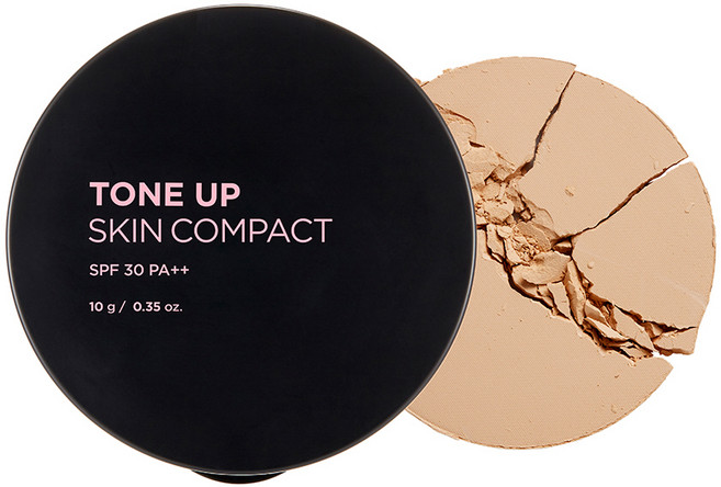 더페이스샵 톤업 스킨 팩트 10g, V203내추럴베이지, 1개