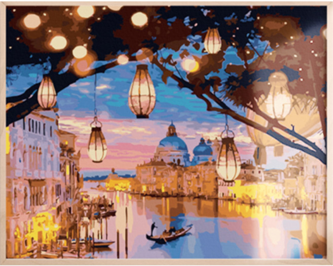 아트조이 물감 2배 DIY 명화그리기 40 x 50 cm, 베니스의등불, 1개