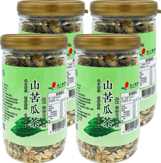 池上鄉農會 山苦瓜茶片, 100g, 1入, 4瓶