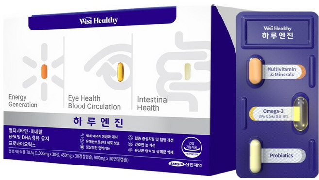 위시헬씨 하루엔진 멀티비타민, 30정, 1개