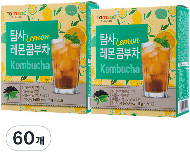 탐사 레몬 콤부차, 5g, 30개입, 2개
