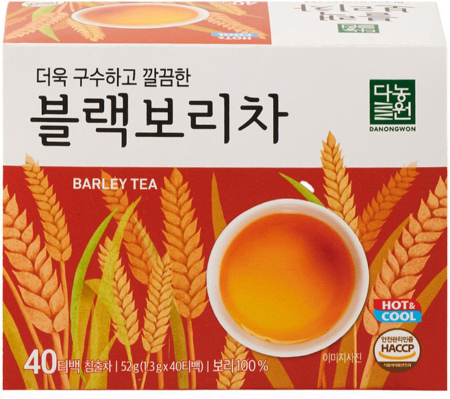 다농원 블랙보리차, 1.3g, 40개입, 1개