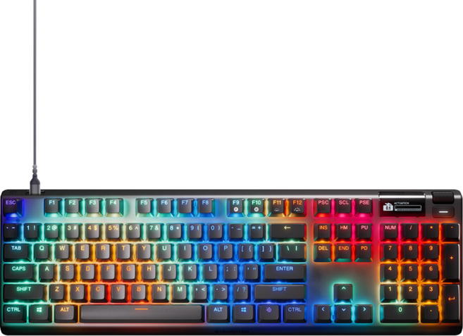 steelseries 賽睿 Apex Pro Gen 3 有線電競英文鍵盤, 1個, OmniPoint 3.0, Black