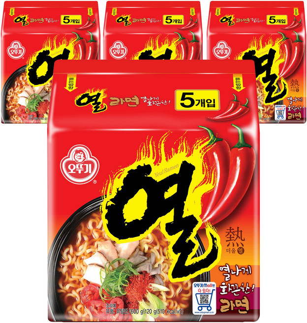 오뚜기 열라면 120g, 20개