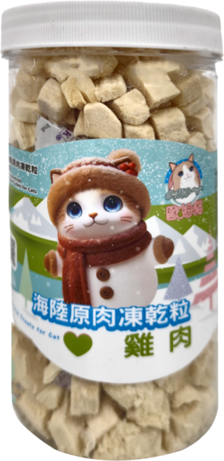 OMO 歐姆貓 海陸原肉凍乾粒, 1罐, 90g, 雞肉