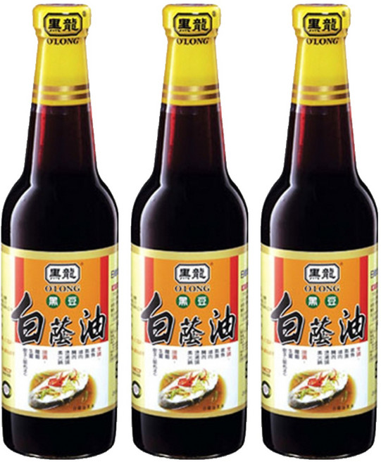 黑龍 白蔭油, 500ml, 3瓶