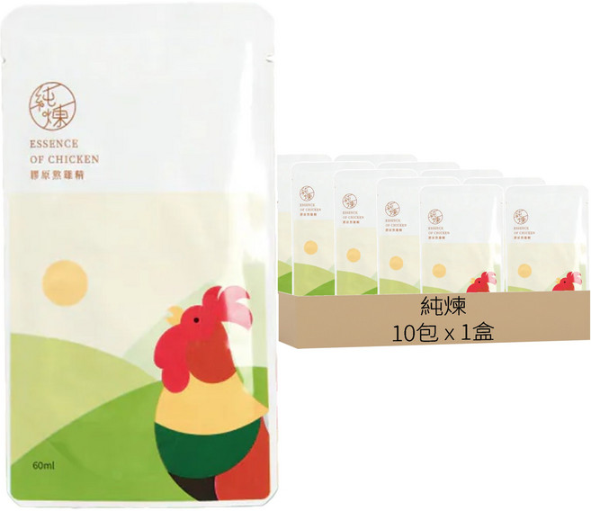 純煉 膠原熬雞精, 60ml, 10包, 1盒