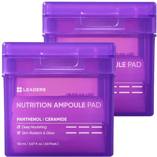 리더스 보습 영양 패드 150ml, 60매입, 2개