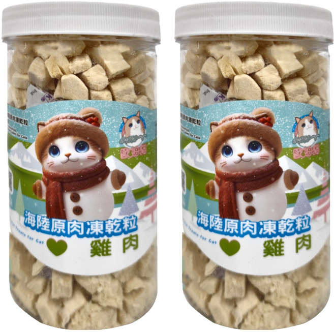 OMO 歐姆貓 海陸原肉凍乾粒, 雞肉, 90g, 2罐