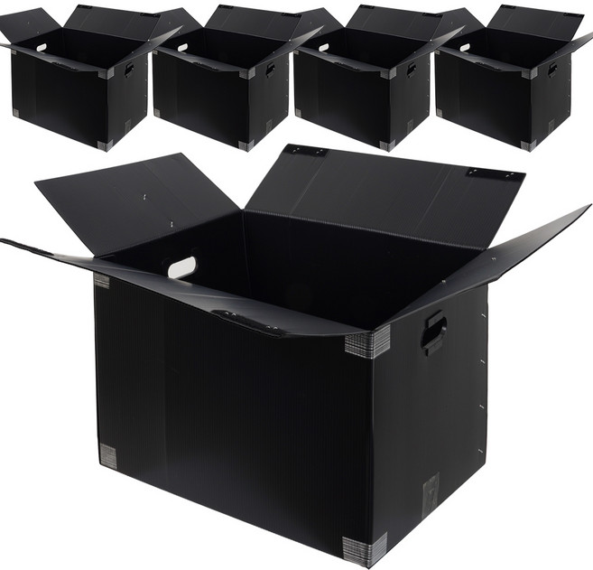 코멧 두꺼운 이사박스 3T 고급 벨크로형 3호~7호, 블랙, 5개