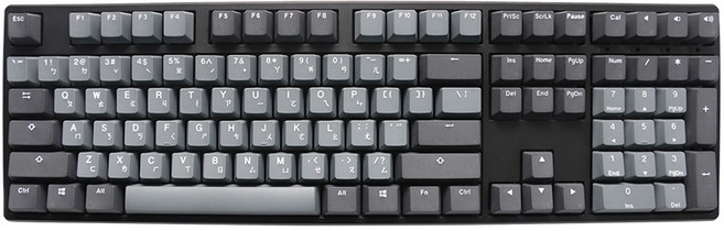 Ducky Origin 天際線 USB2.0 100%機械式中文鍵盤, 黑色 + 灰色, DKOR2308A-CCTWPDOESKYAA1, 青軸