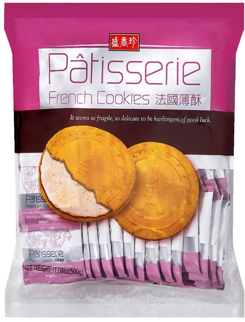 盛香珍 法國薄酥, 500g, 1袋