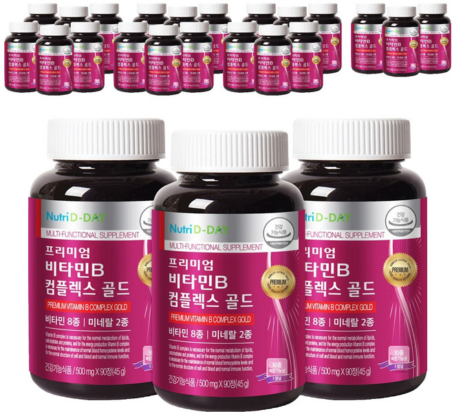 Nutri D-DAY 頂級維他命B群黃金版, 90錠, 24個