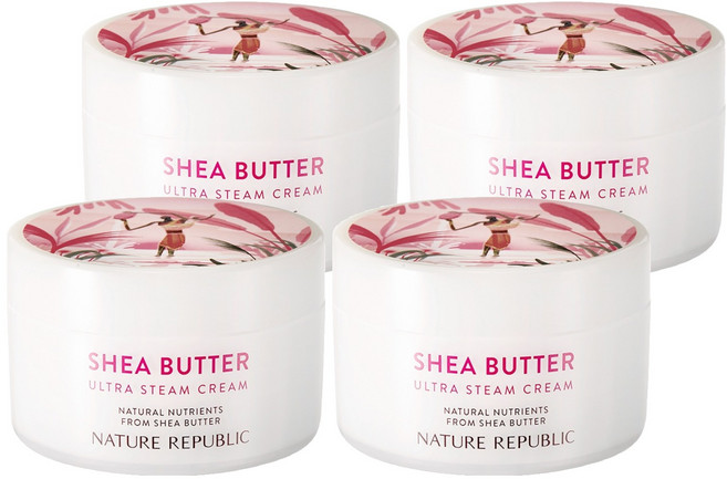 네이처리퍼블릭 쉐어버터 울트라 스팀 크림 극건성용, 100ml, 4개
