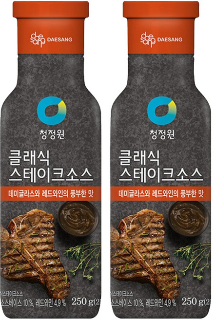 청정원 클래식 스테이크소스, 250g, 2개