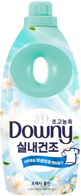 다우니 실내건조 초고농축 섬유유연제 프레시 클린 본품, 1L, 1개 - 쿠팡