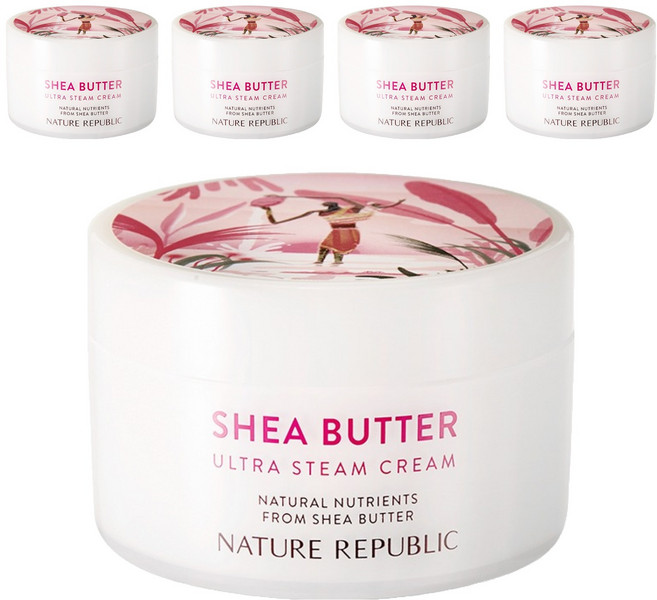 네이처리퍼블릭 쉐어버터 울트라 스팀 크림 극건성용, 100ml, 5개