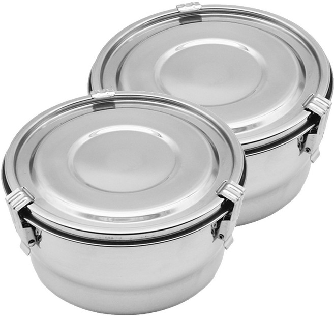 윌리브 스텐 원형 찬통 4호, 2개, 단품